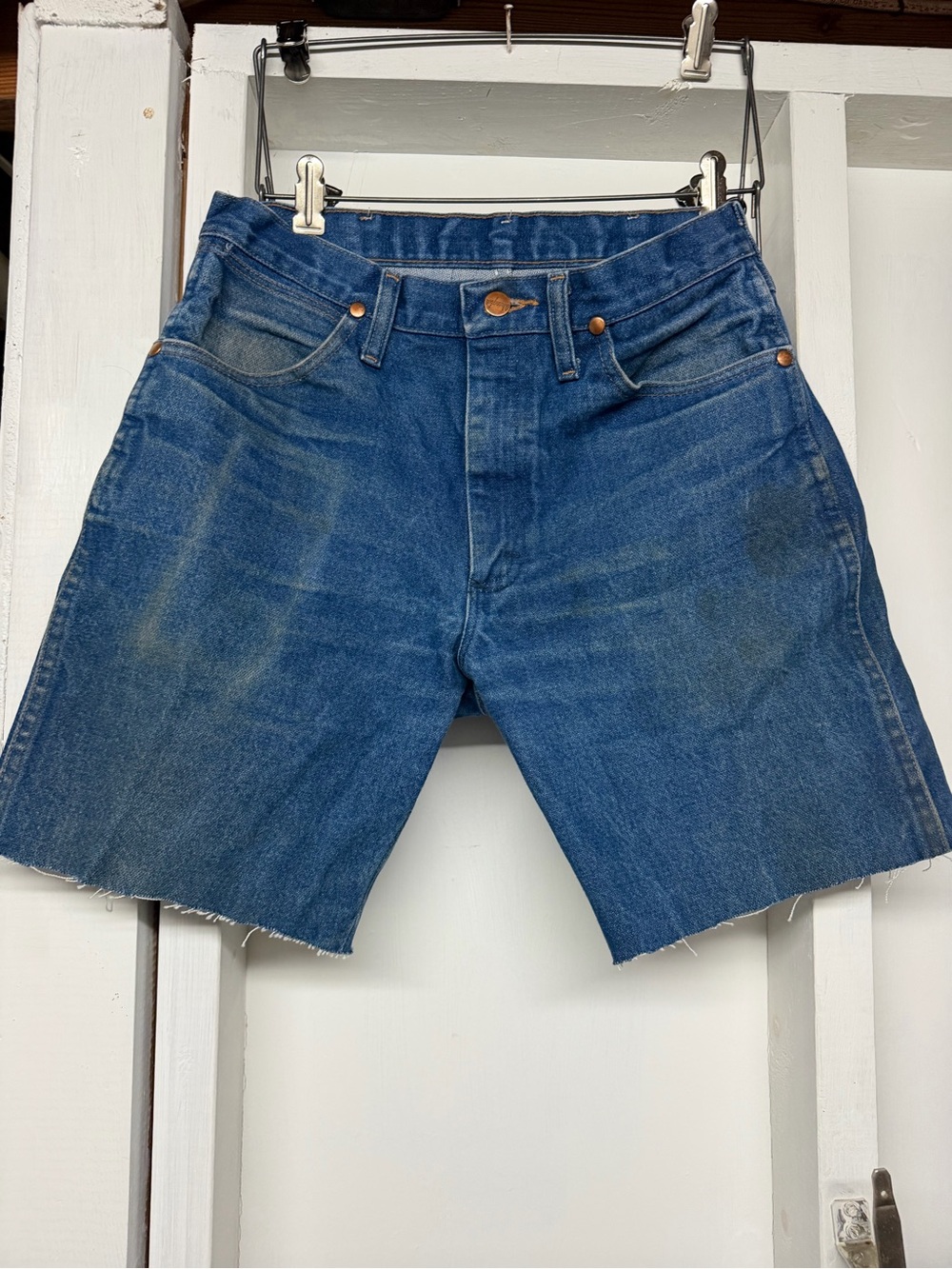 Men’s Wrangler Blue Denim Jean Shorts Size 30